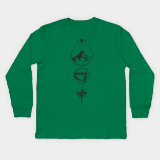 The Oregon Three Kids Long Sleeve T-Shirt